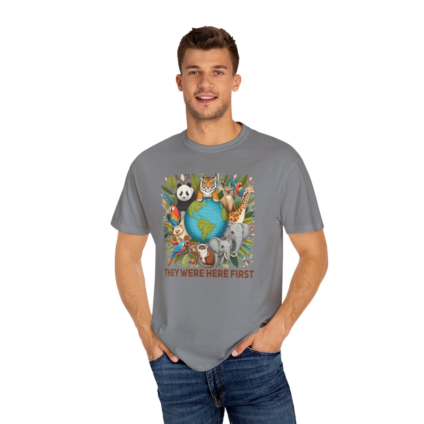 They Were Here First Animal T-shirt - 15 colors
