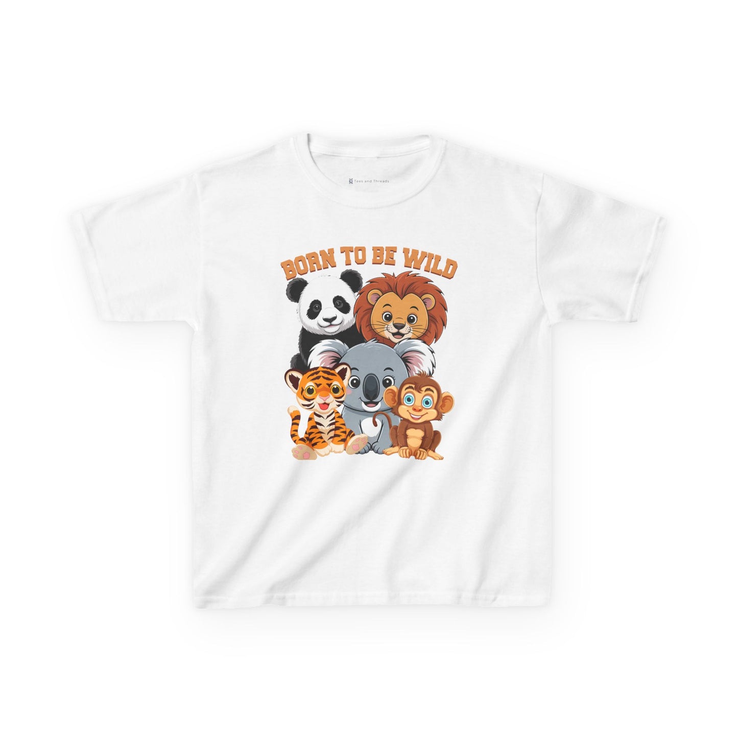 Kids' Born to Be Wild Animal Friends T-Shirt - 18 colors