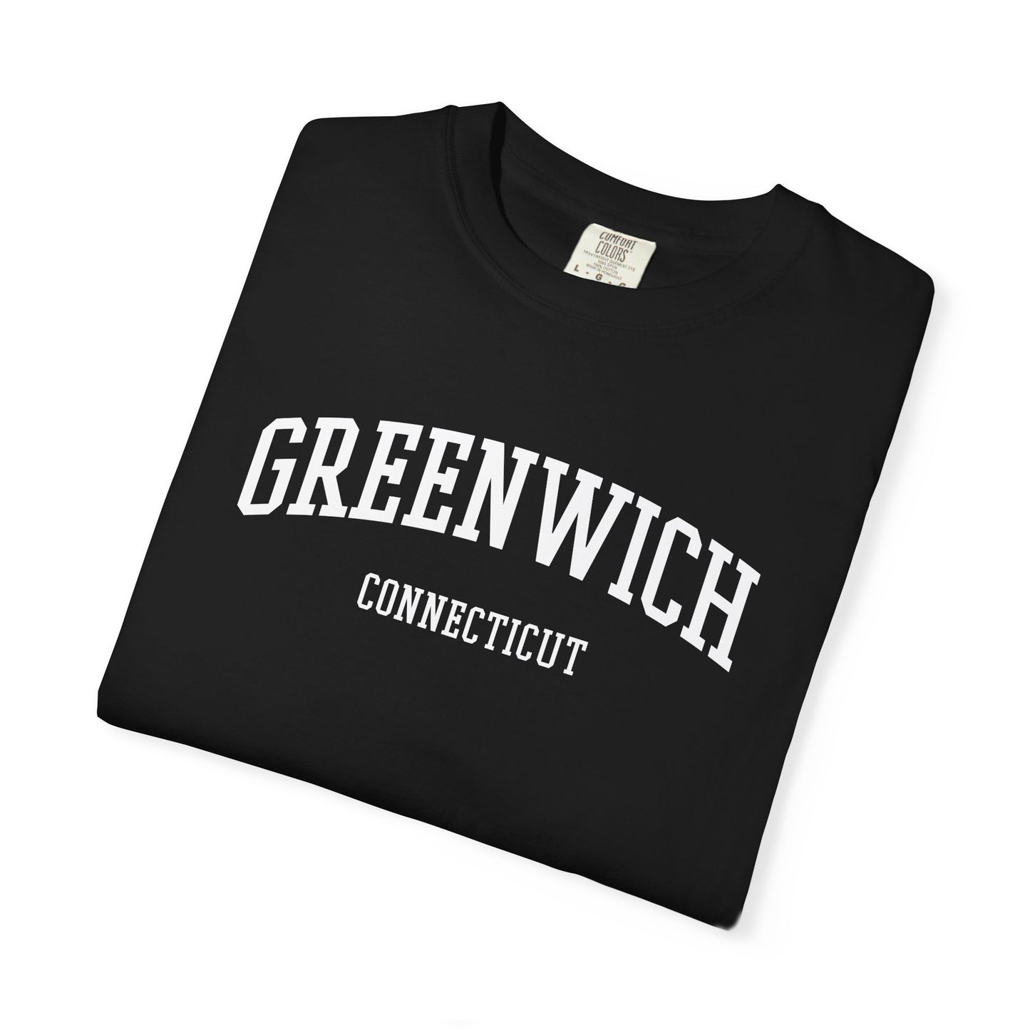 Greenwich CT Classic Block T-shirt - 15 colors