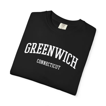 Greenwich CT Classic Block T-shirt - 15 colors