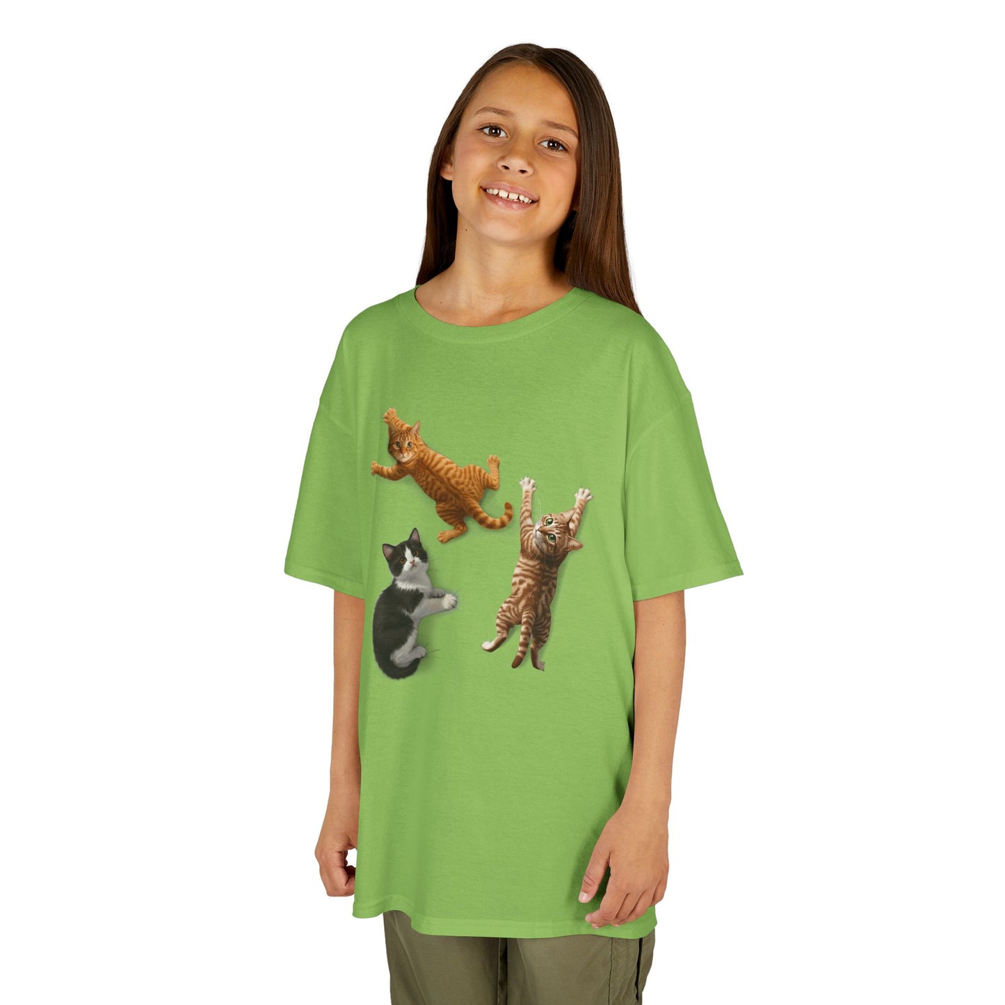 Kids' Clinging Kittens T-Shirt - 14 colors