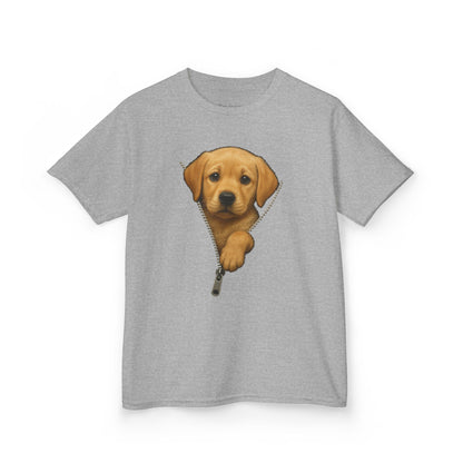 Kids' Peeking Puppy T-shirt - 15 colors
