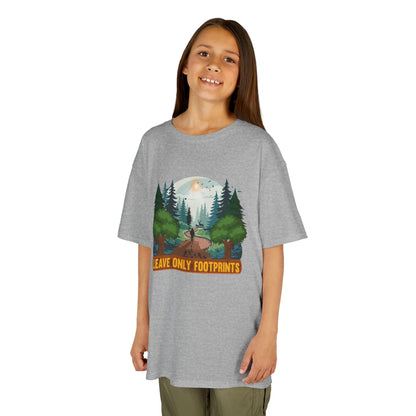 Kids' Leave Only Footprints Forest T-Shirt - 18 colors