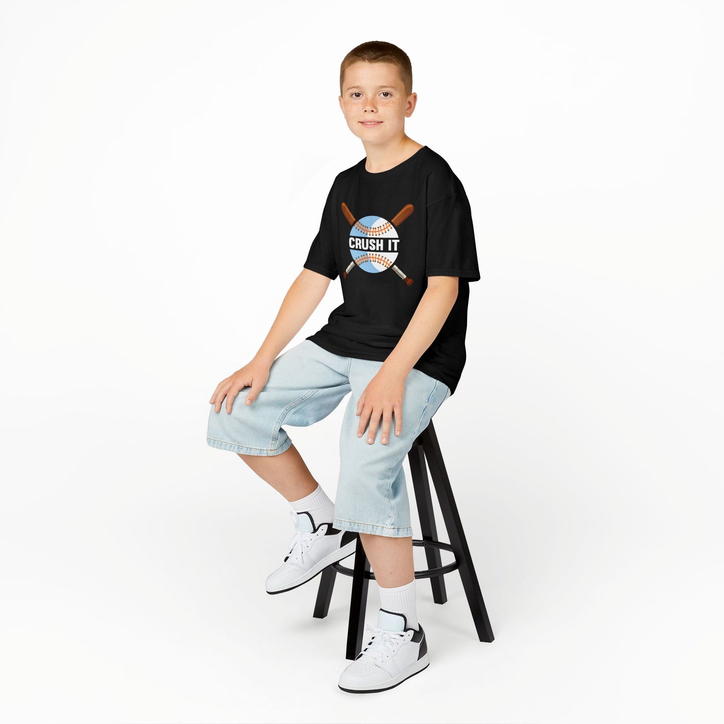 Kids' Crush It Baseball T-Shirt - 8 colors