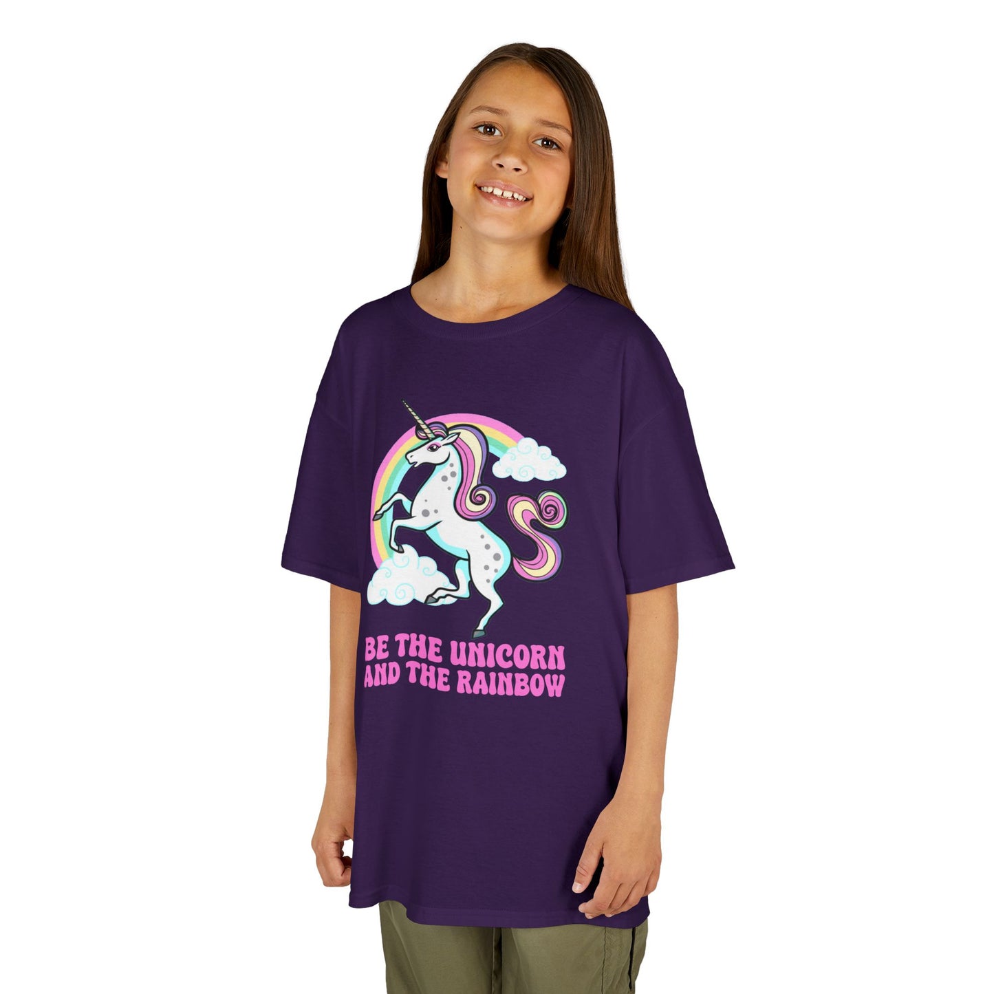 Kids' Be The Unicorn and The Rainbow T-Shirt - 17 Colors