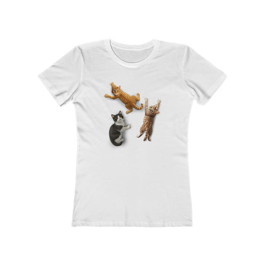 Women's Clinging Kittens T-Shirt - 8 colors