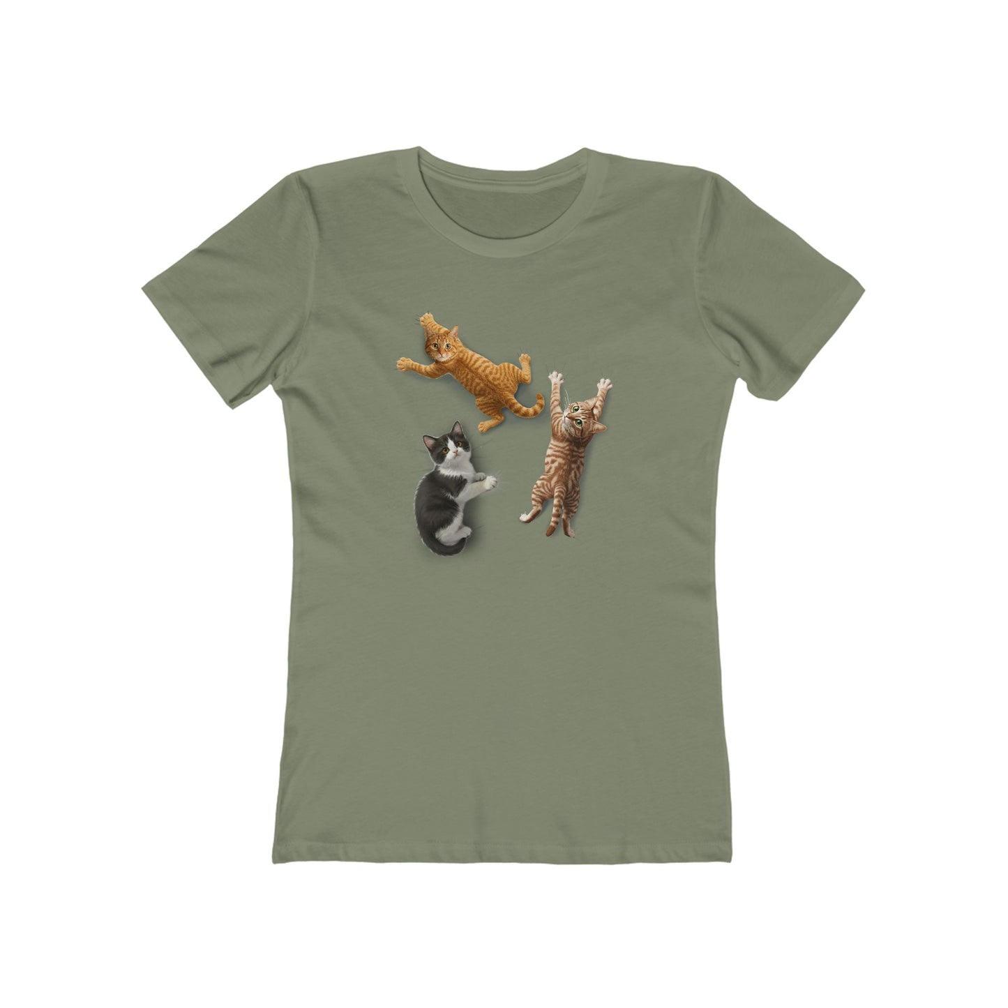 Women's Clinging Kittens T-Shirt - 8 colors