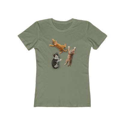 Women's Clinging Kittens T-Shirt - 8 colors