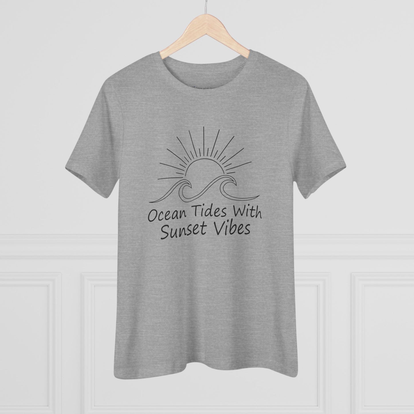 Women's Ocean Tides Sunset Vibes Semi-Relaxed T-Shirt - 8 colors