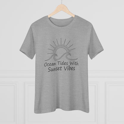 Women's Ocean Tides Sunset Vibes Semi-Relaxed T-Shirt - 8 colors