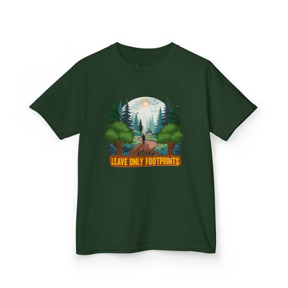 Kids' Leave Only Footprints Forest T-Shirt - 18 colors