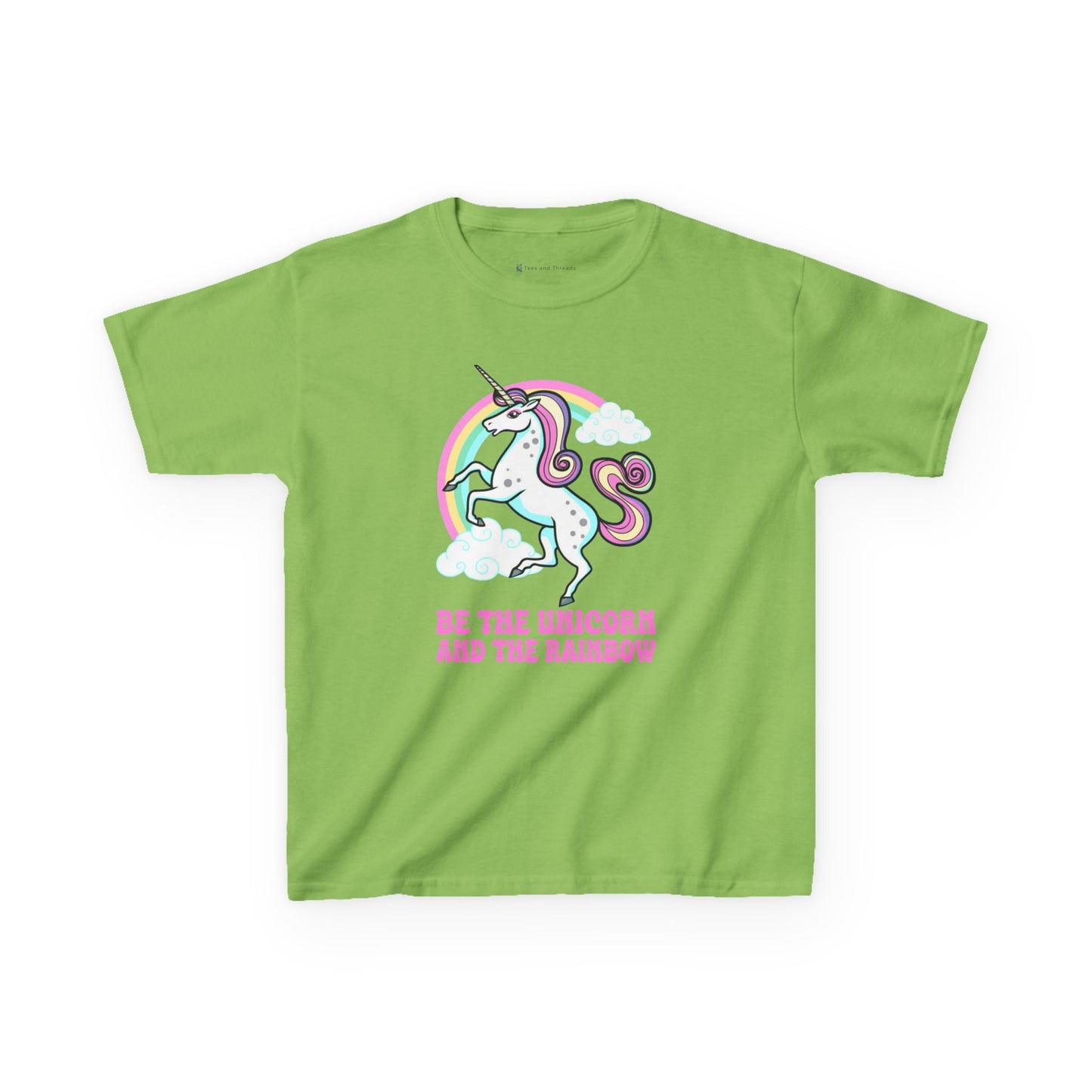 Kids' Be The Unicorn and The Rainbow T-Shirt - 17 Colors