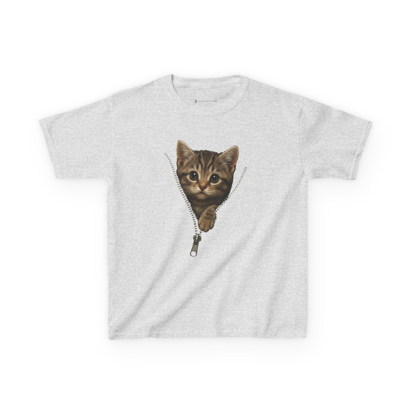 Kids' Peeking Kitten T-shirt - 14 colors