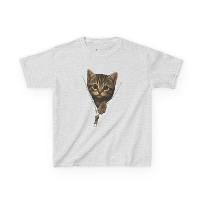 Kids' Peeking Kitten T-shirt - 14 colors