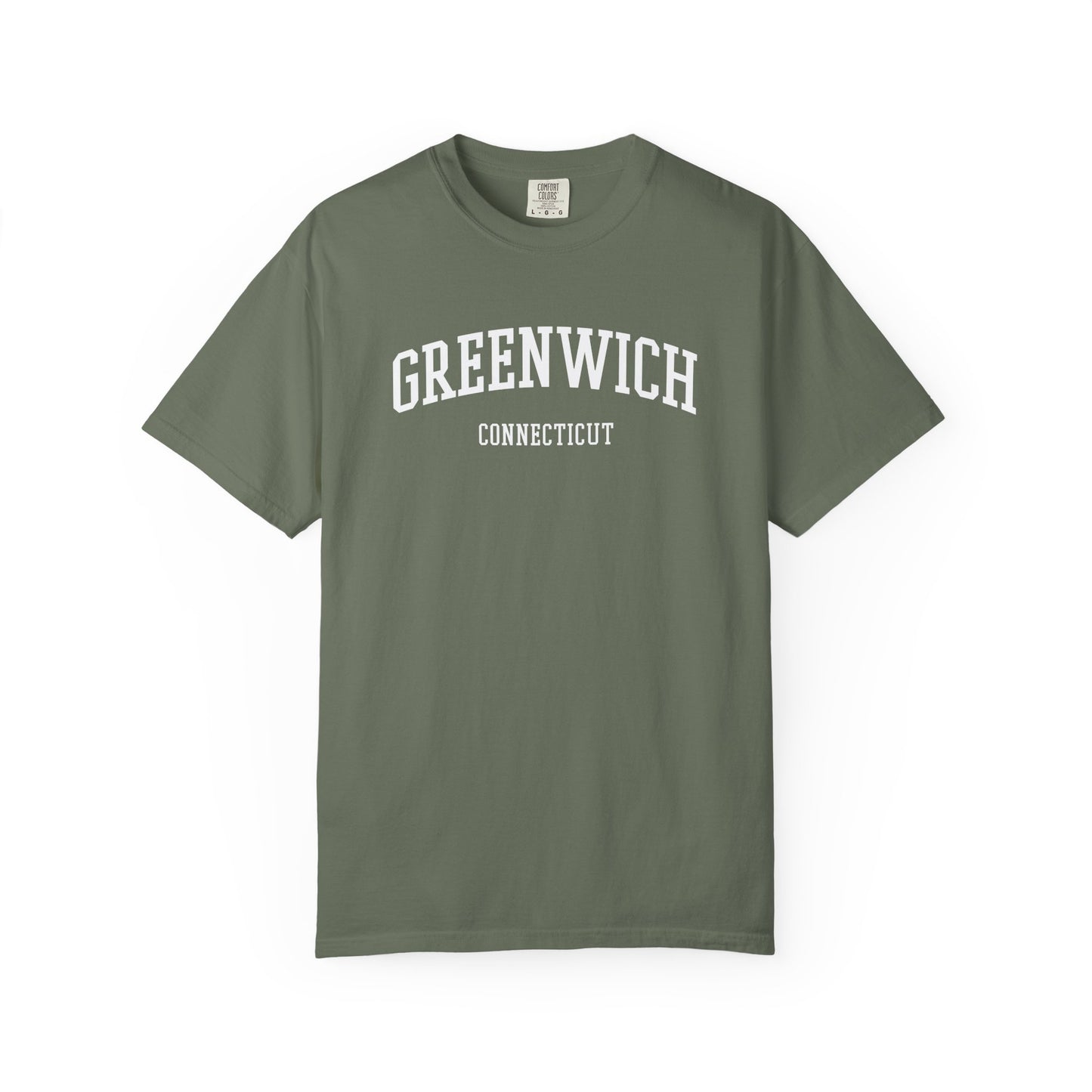 Greenwich CT Classic Block T-shirt - 15 colors