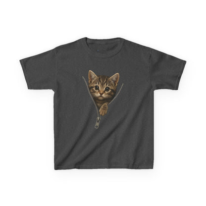 Kids' Peeking Kitten T-shirt - 14 colors
