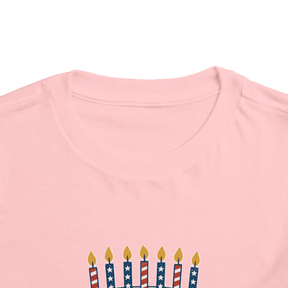 USA Birthday Cake Cute Toddler Tee - 7 colors