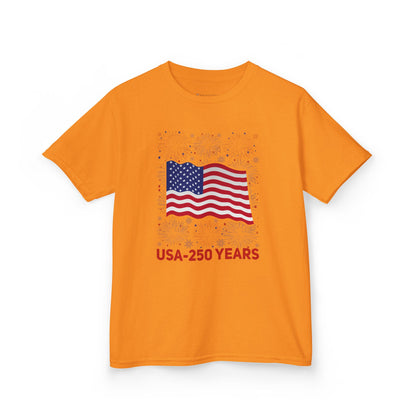 Kids' USA 250 Years Fireworks Birthday T-shirt - 12 colors