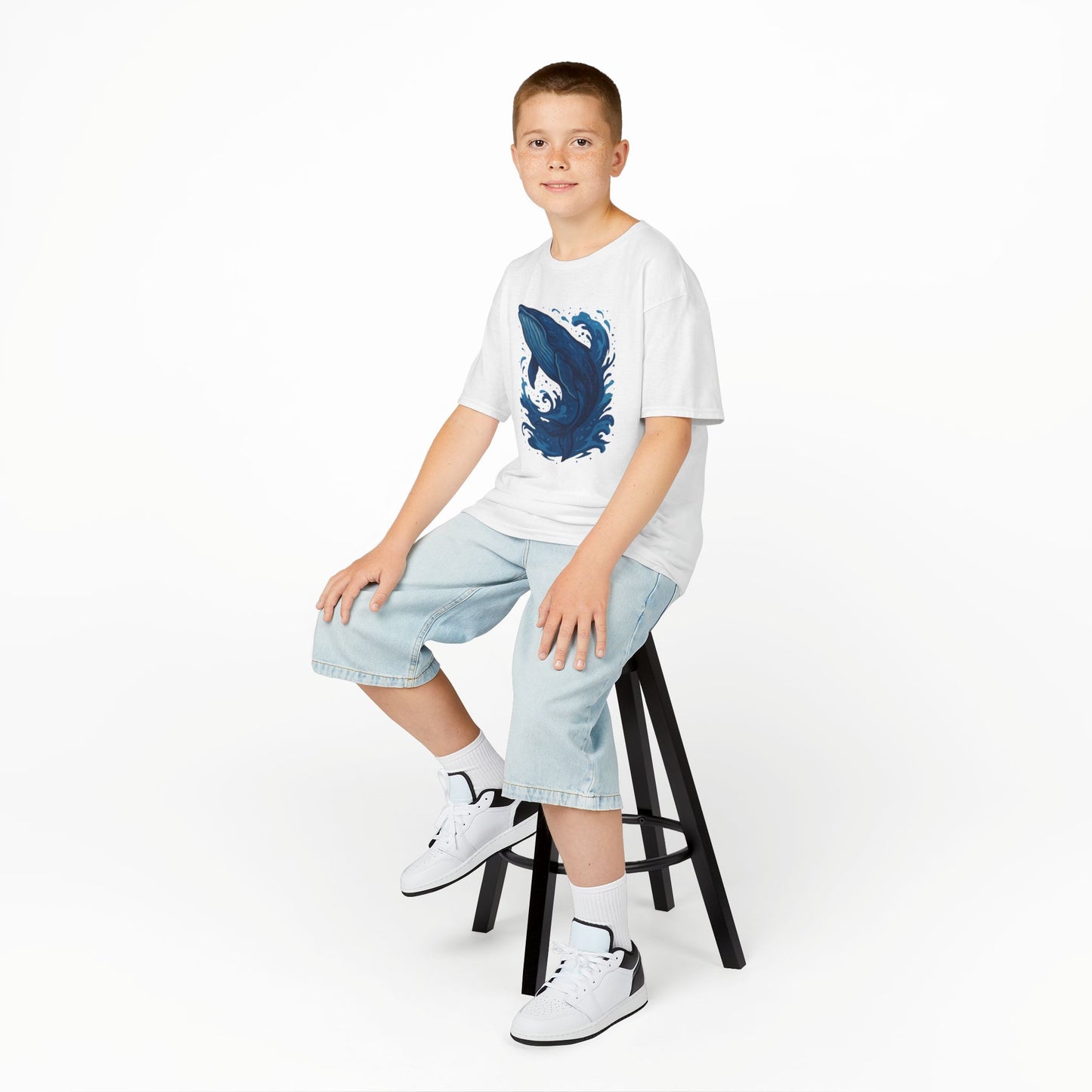 Kids' Soaring Whale T-shirt - 10 colors