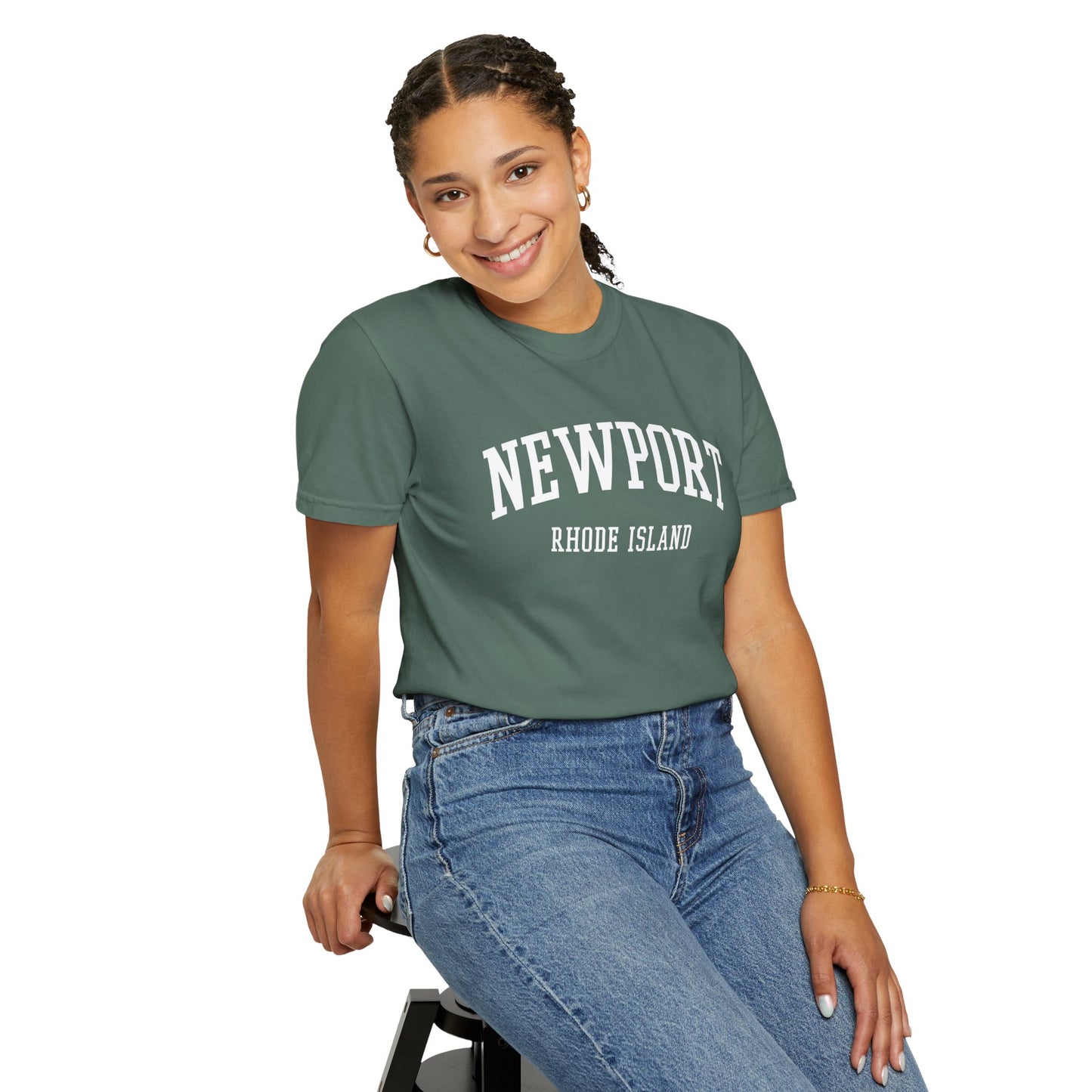 Newport Rhode Island Classic Block T-shirt - 15 colors