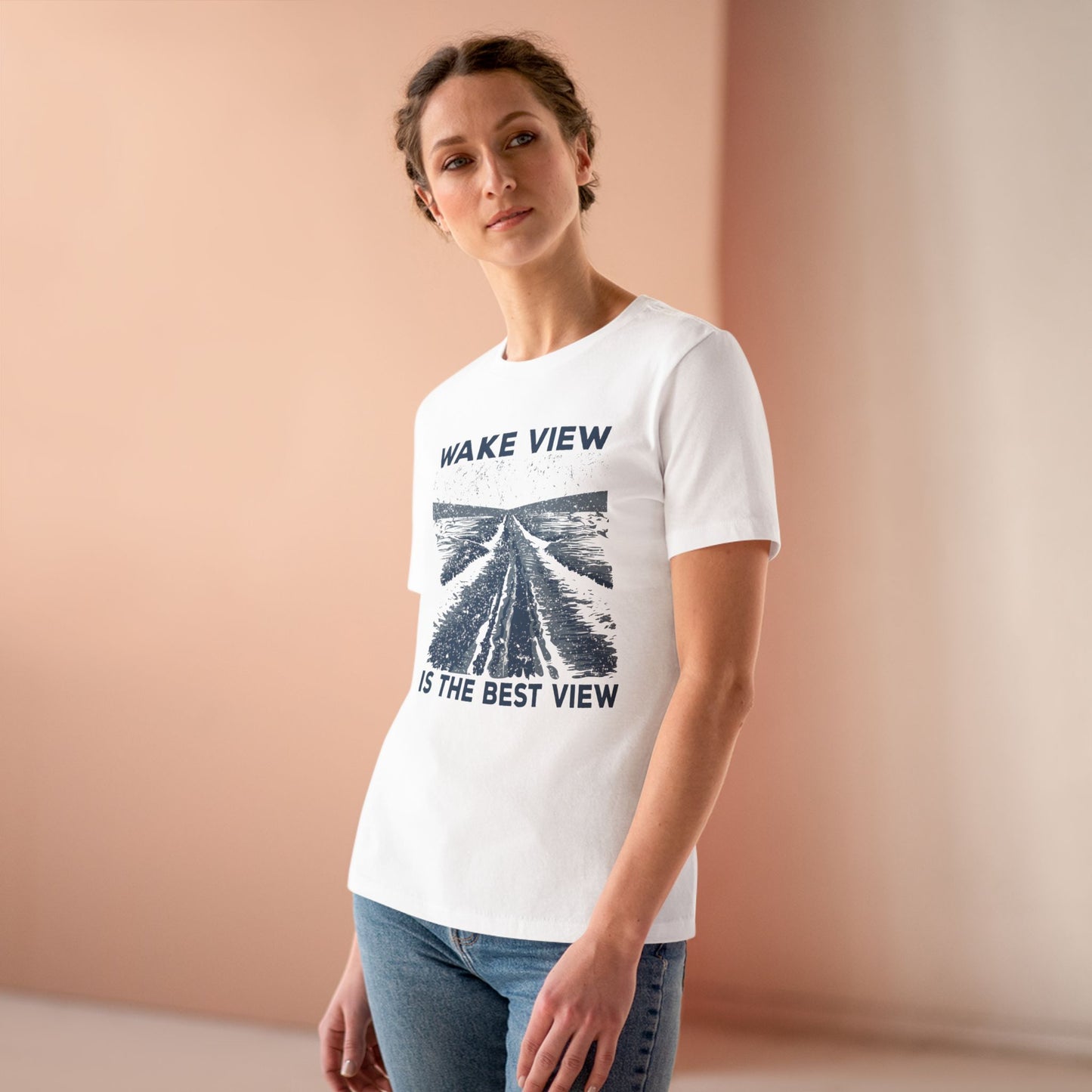 Women's Wake View is The Best View Semi-Relaxed T-Shirt