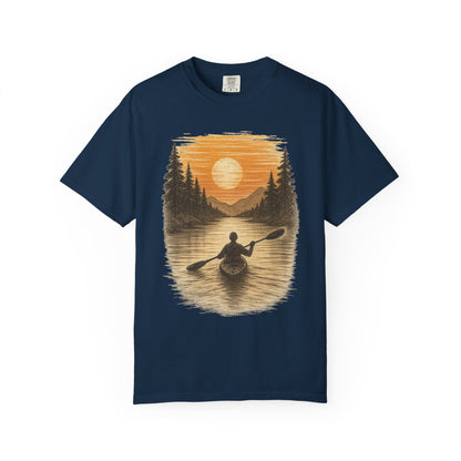 Sunset Kayak Unisex T-Shirt - 11 colors