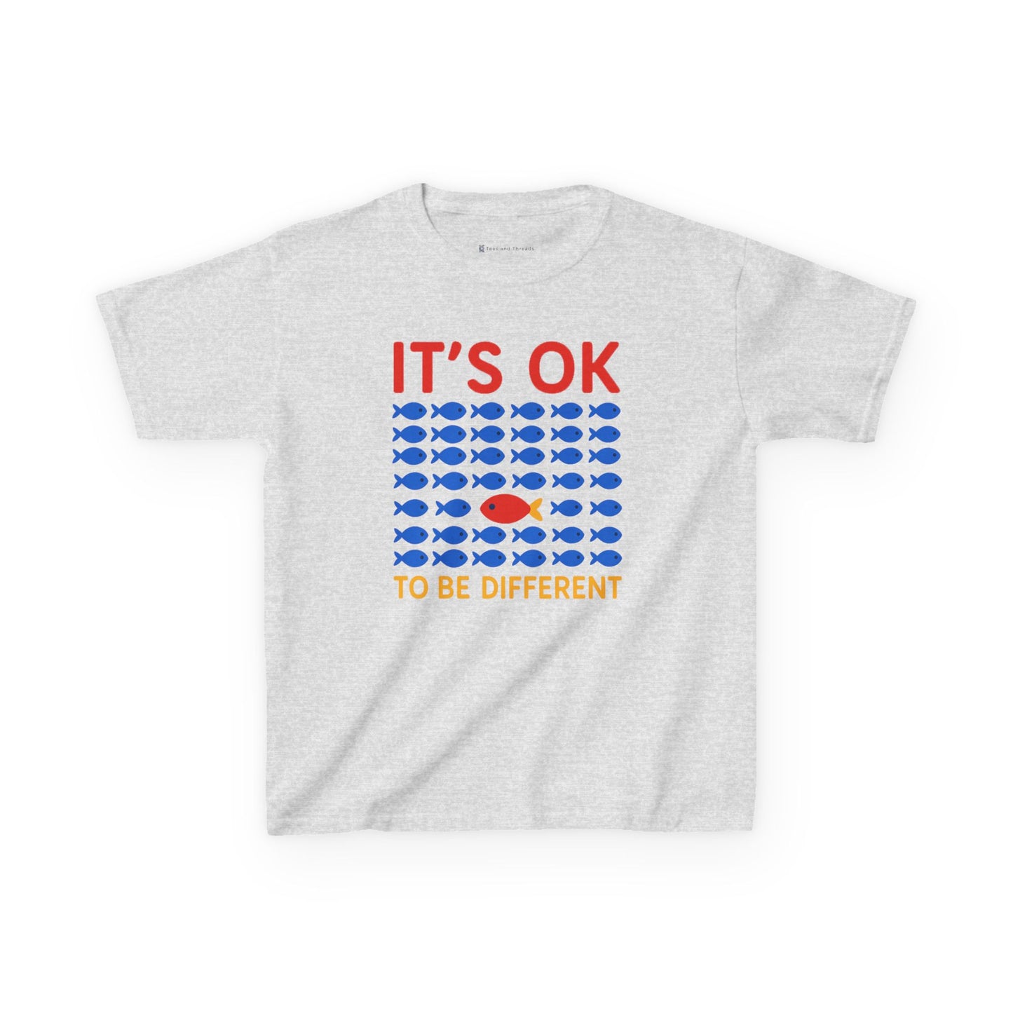 Kids' It's OK To Be Different Fishy Friends T-Shirt - 15 colors