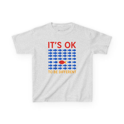 Kids' It's OK To Be Different Fishy Friends T-Shirt - 15 colors