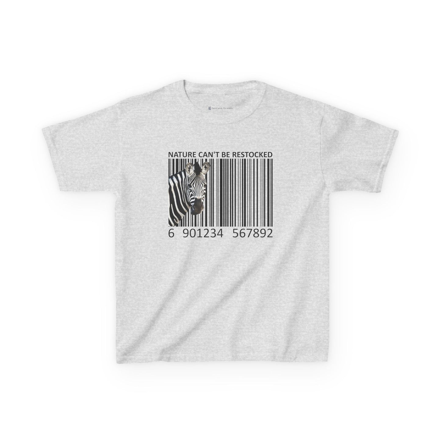 Kids' Nature Can't Be Restocked Zebra T-shirt - 10 colors