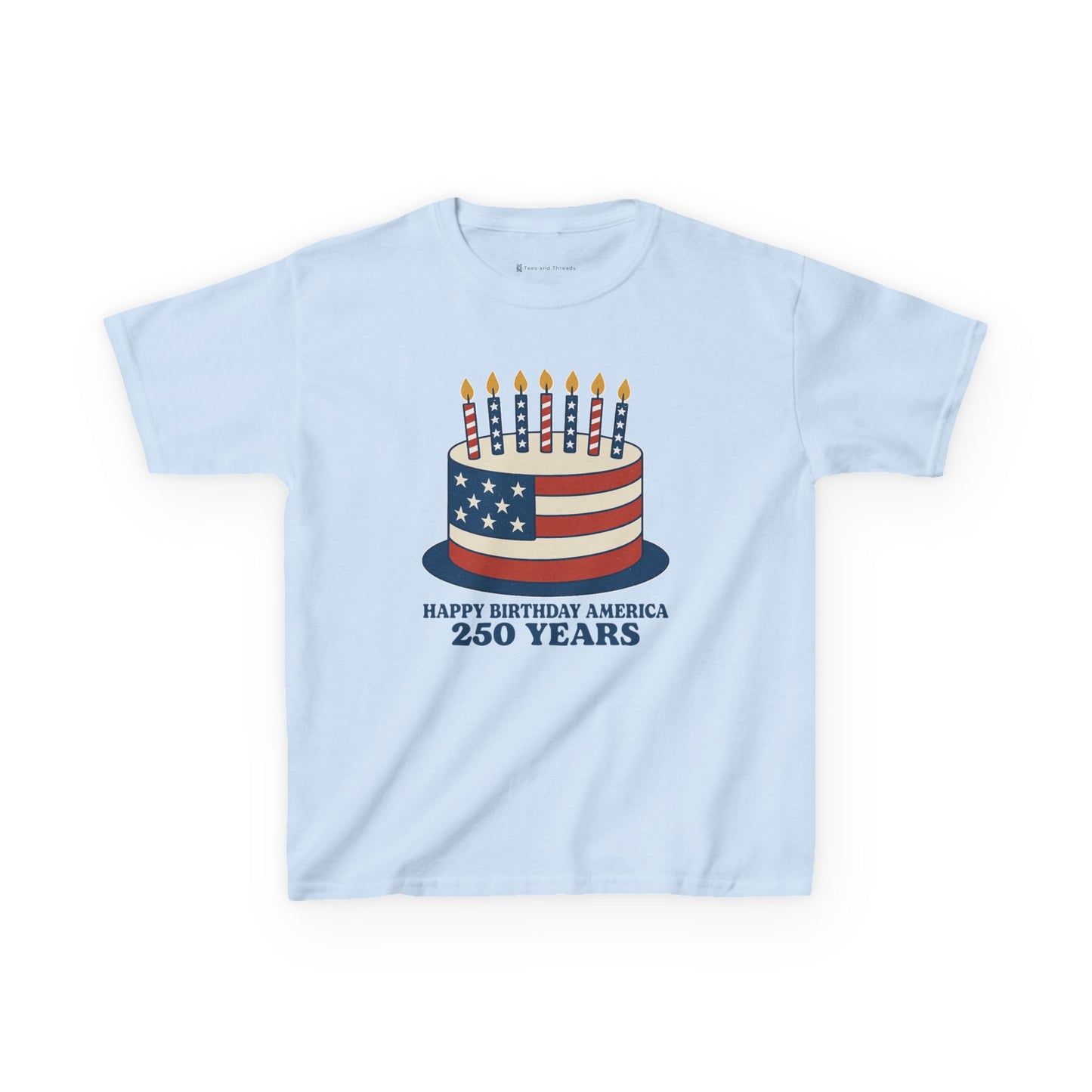 Kids' USA Birthday Cake T-shirt - 6 colors