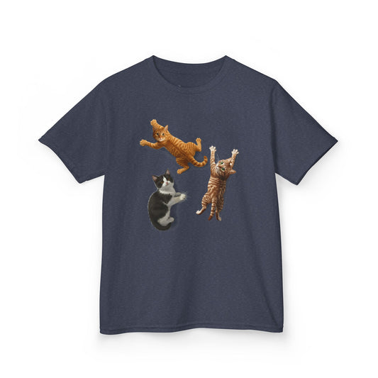 Kids' Clinging Kittens T-Shirt - 14 colors