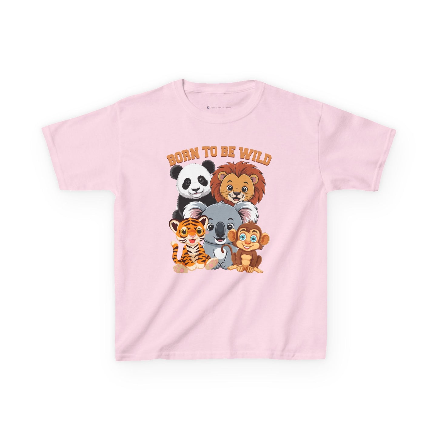 Kids' Born to Be Wild Animal Friends T-Shirt - 18 colors