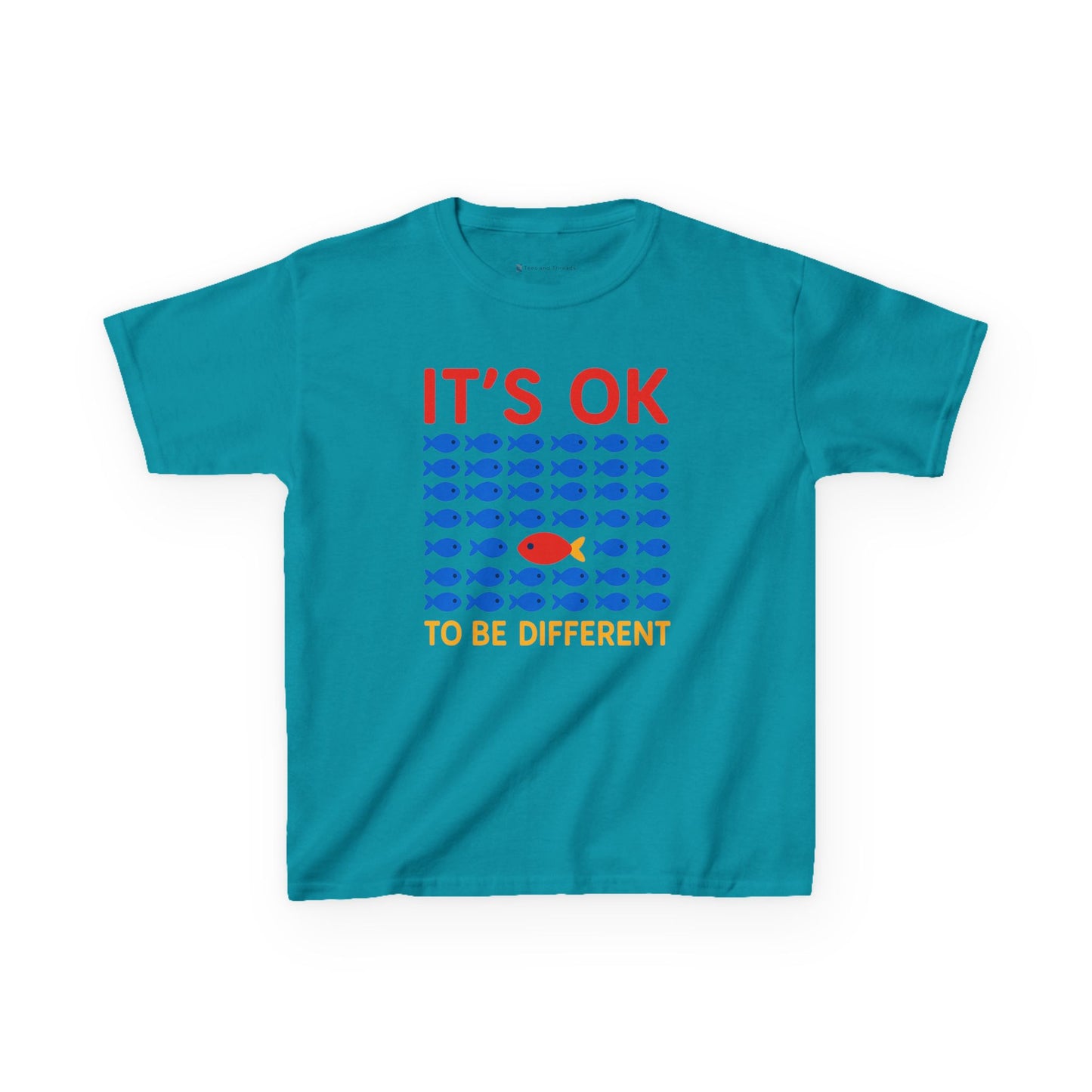 Kids' It's OK To Be Different Fishy Friends T-Shirt - 15 colors