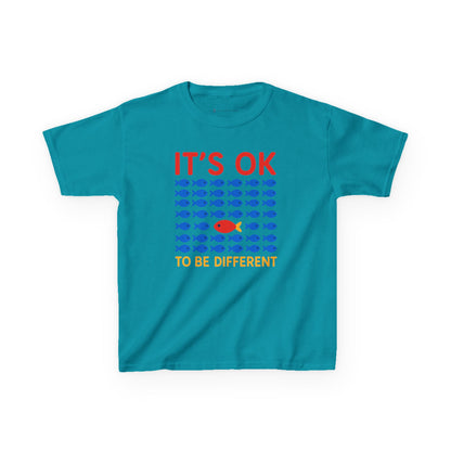 Kids' It's OK To Be Different Fishy Friends T-Shirt - 15 colors