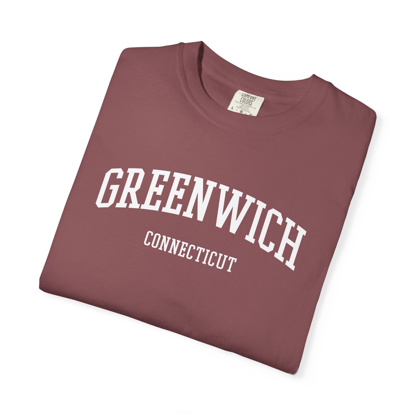 Greenwich CT Classic Block T-shirt - 15 colors