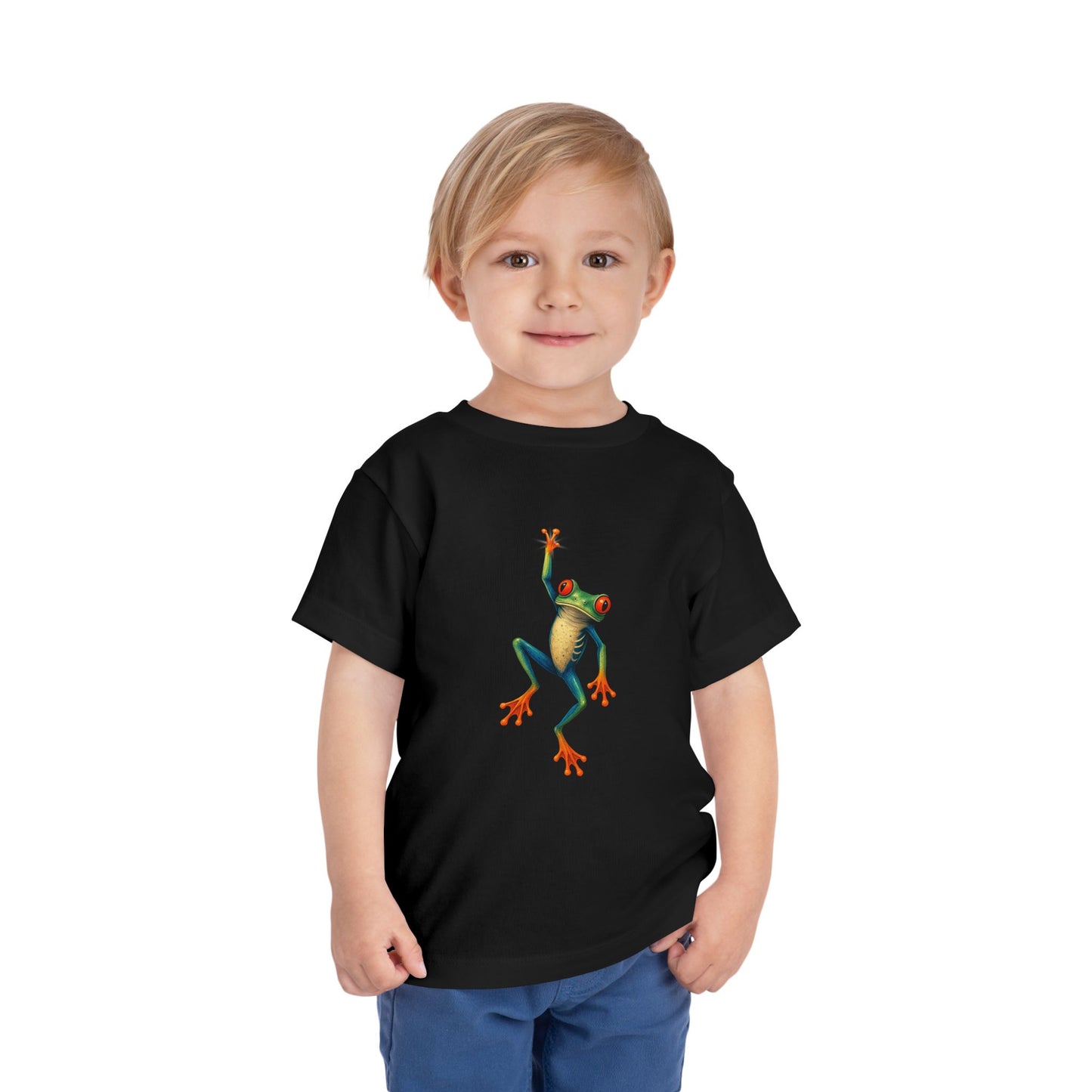 Hang on Froggy Cute Toddler Tee - 9 colors