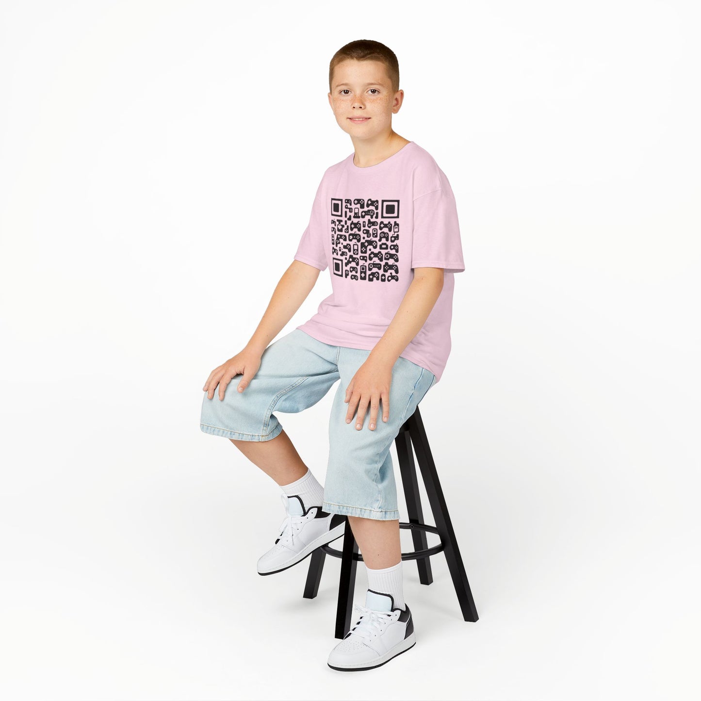 Kids' Gaming QR Code T-shirt - 7 colors