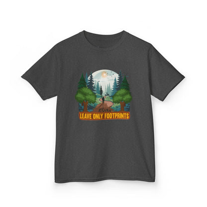 Kids' Leave Only Footprints Forest T-Shirt - 18 colors