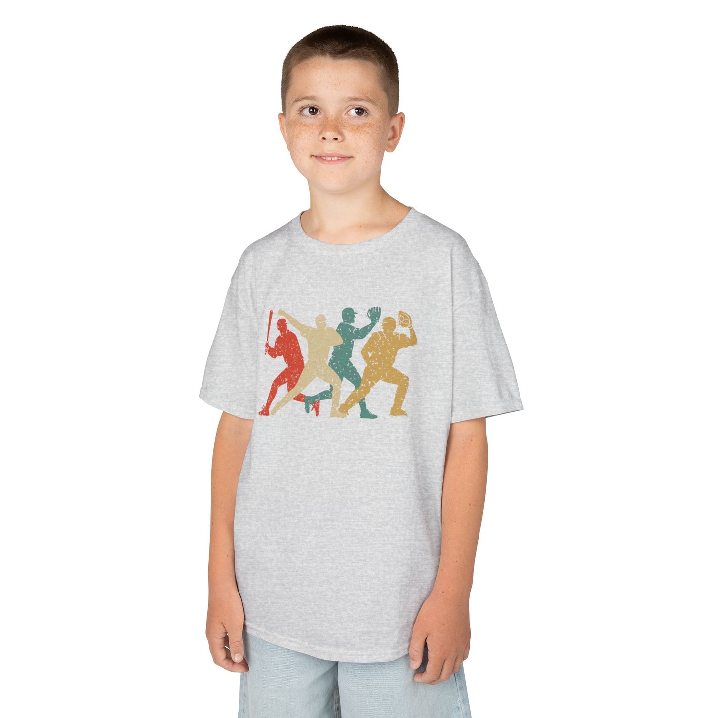 Kids' Baseball Shadows T-Shirt - 13 colors