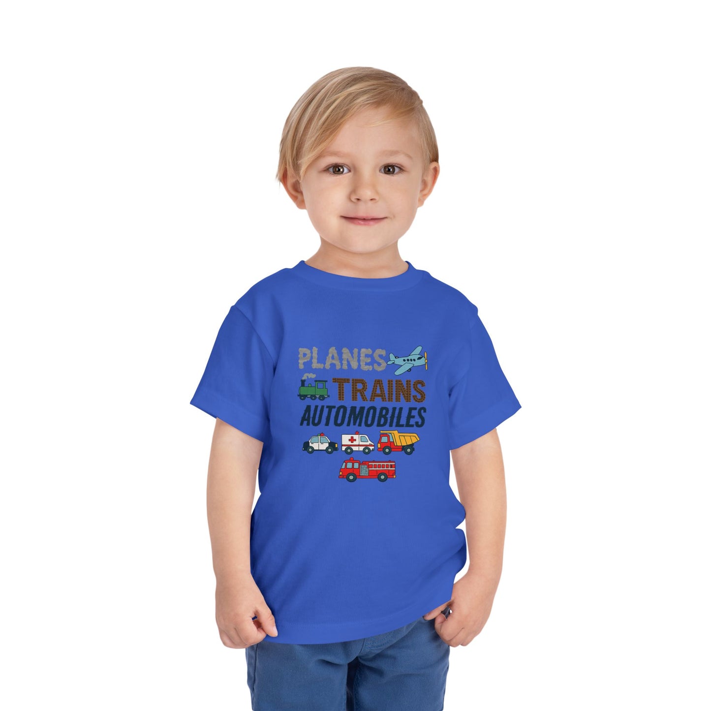 Planes, Trains, Automobiles Cute Toddler Tee - 7 colors