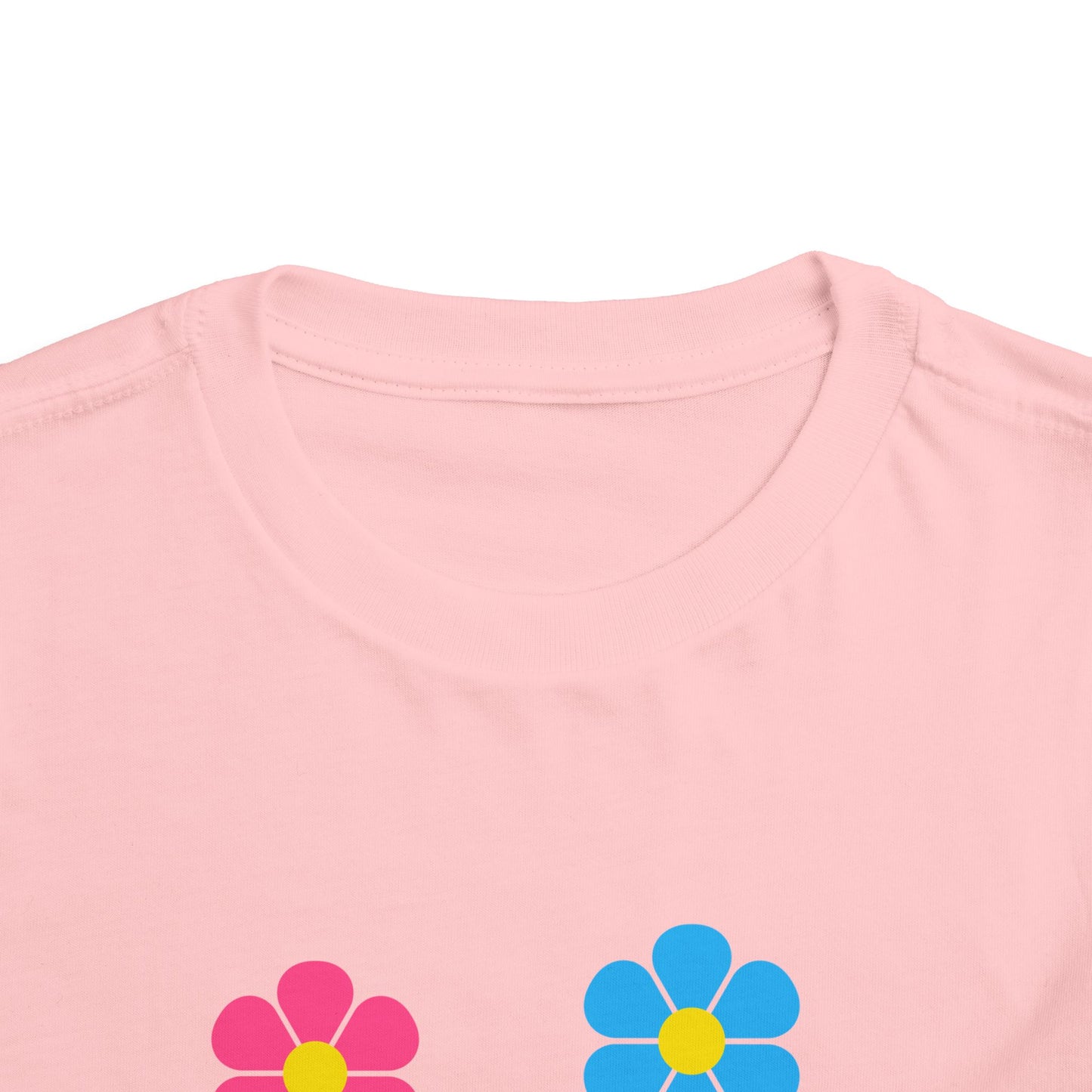 Girls' Smiley Cute Toddler Flower Tee - 10 colors
