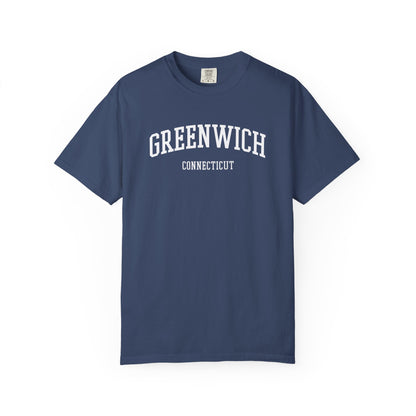 Greenwich CT Classic Block T-shirt - 15 colors