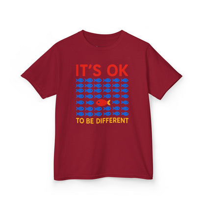 Kids' It's OK To Be Different Fishy Friends T-Shirt - 15 colors
