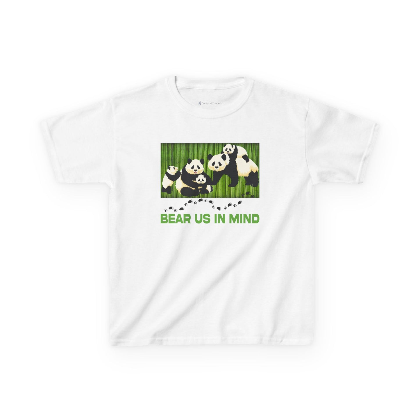 Kids' Bear Us In Mind Panda T-Shirt - 15 colors
