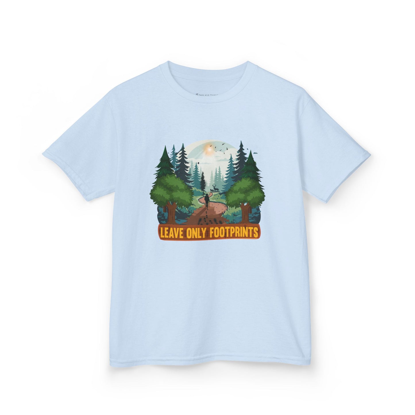 Kids' Leave Only Footprints Forest T-Shirt - 18 colors