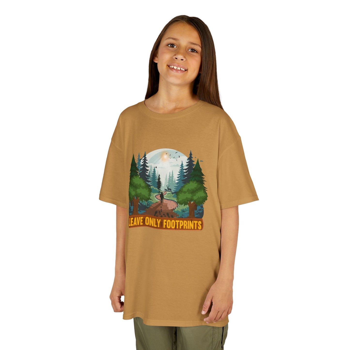 Kids' Leave Only Footprints Forest T-Shirt - 18 colors