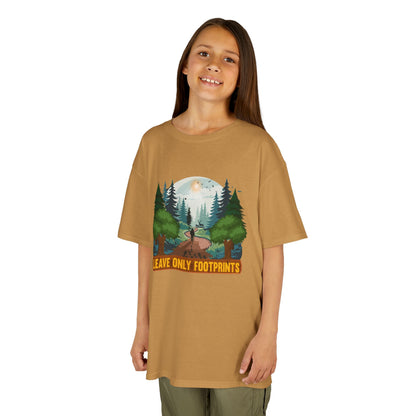 Kids' Leave Only Footprints Forest T-Shirt - 18 colors