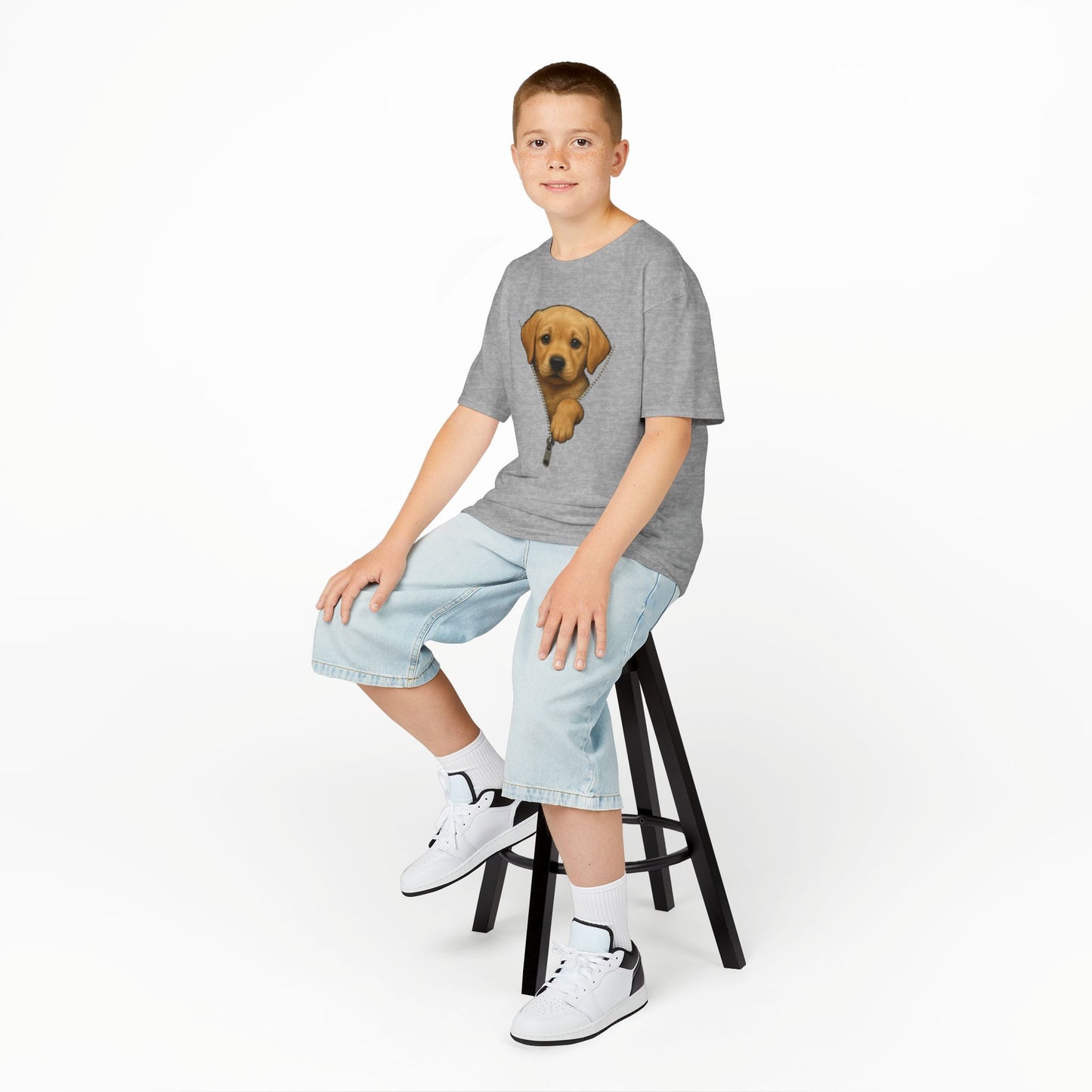 Kids' Peeking Puppy T-shirt - 15 colors