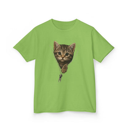 Kids' Peeking Kitten T-shirt - 14 colors