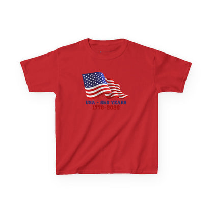 Kids' USA 250 Years Birthday 1776-2026 T-shirt - 15 colors